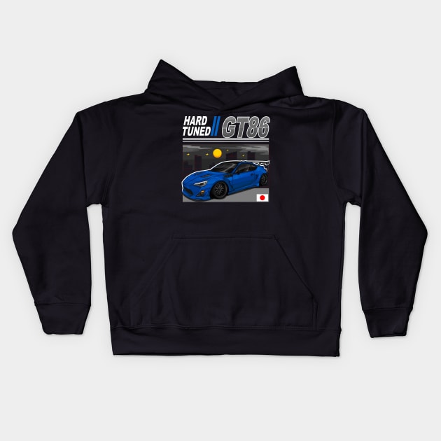 JDM TOYOTA GT 86 (BLUE) Kids Hoodie by HFP_ARTWORK